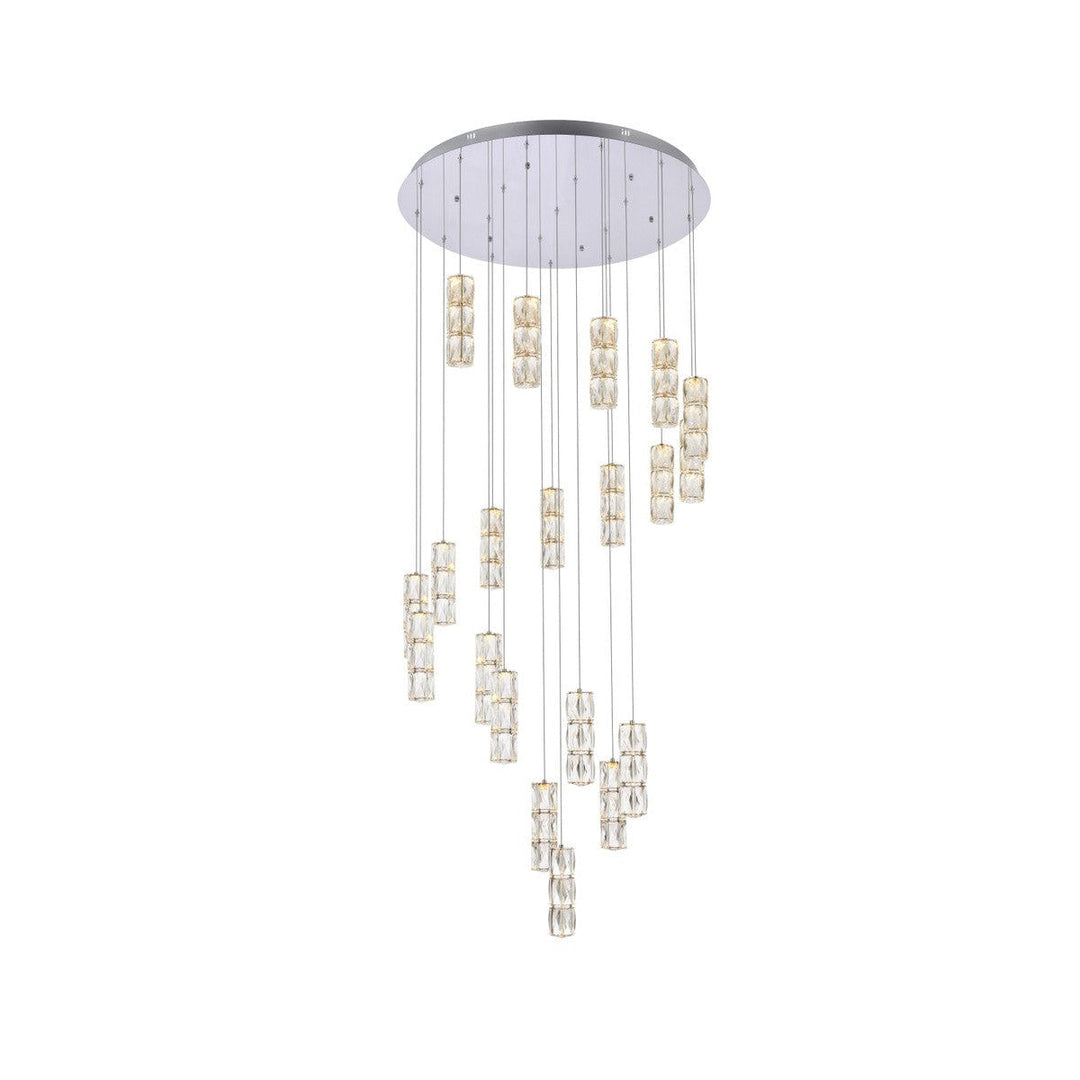 Elegant Polaris 3500D38C Chandelier Light - Chrome