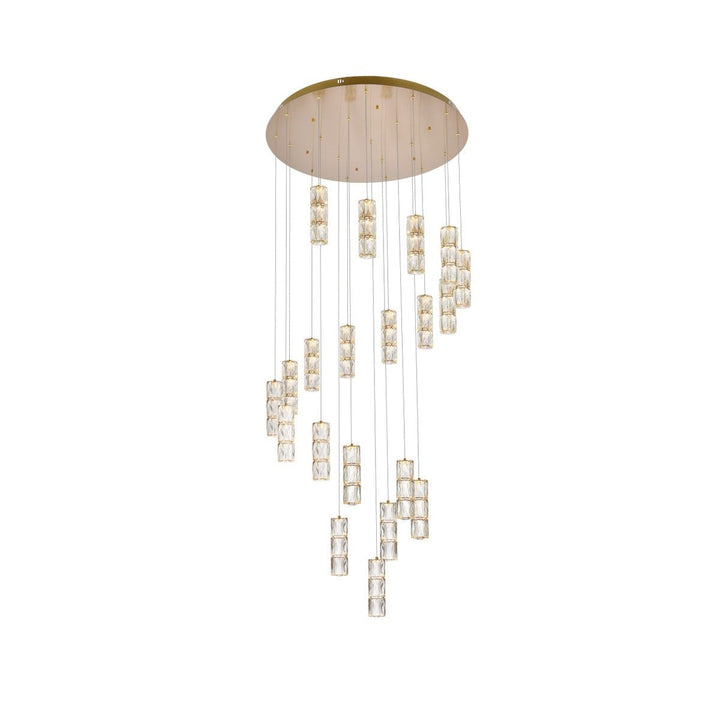 Elegant Polaris 3500D38G Chandelier Light - Gold