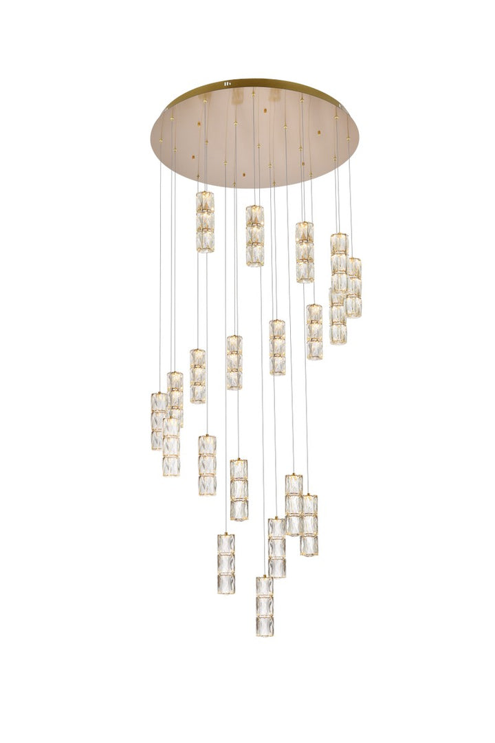 Elegant Polaris 3500D38G Chandelier Light - Gold