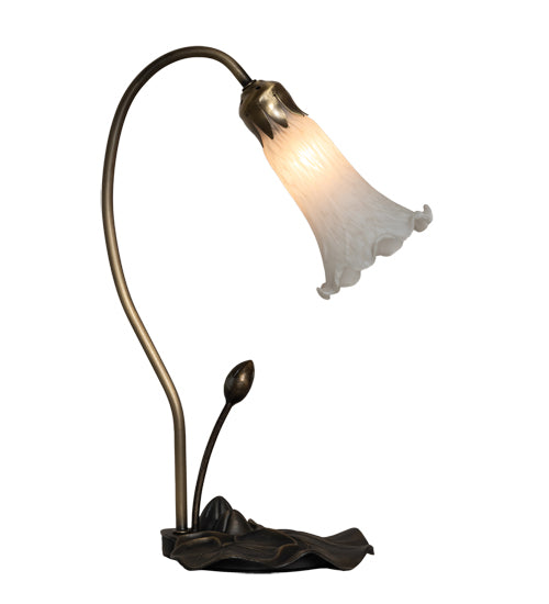 Meyda Tiffany Lighting 13730 White One Light Accent Lamp Lamp Bronze / Dark