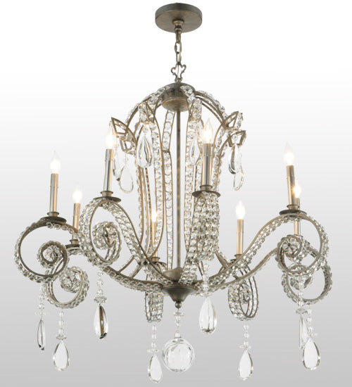 Meyda Tiffany Lucerne 137323 Chandelier Light - Antique Copper