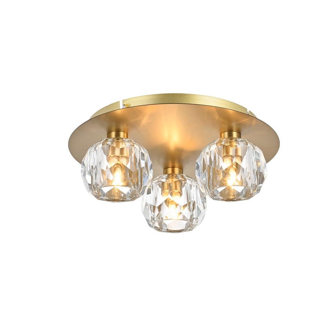 Elegant Graham 3509F12G Ceiling Light - Gold And Clear