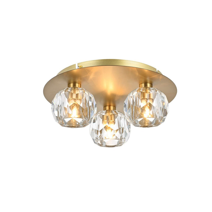 Elegant Graham 3509F12G Ceiling Light - Gold And Clear