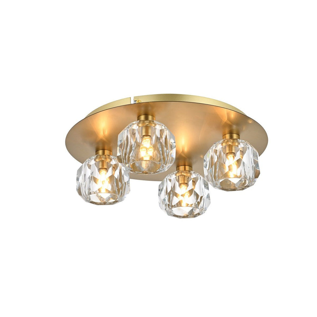 Elegant Graham 3509F14G Ceiling Light - Gold And Clear