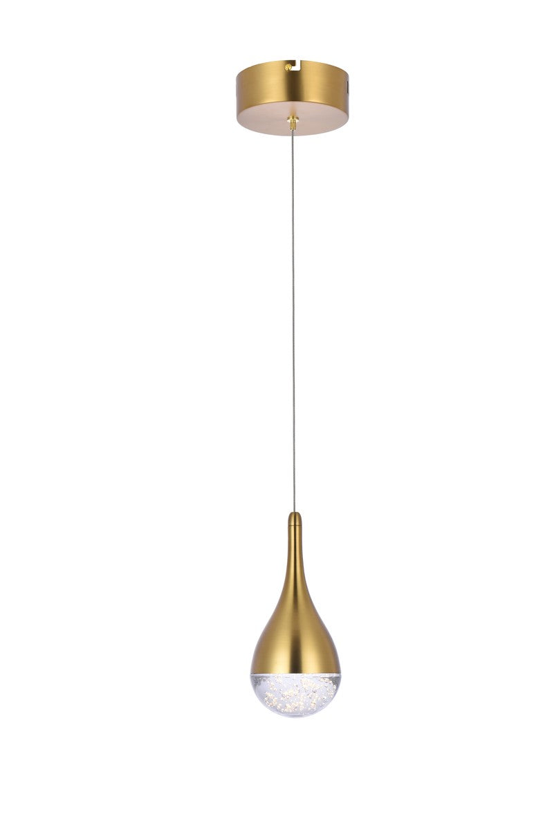 Elegant Amherst 3801D4SG Pendant Light - Satin Gold