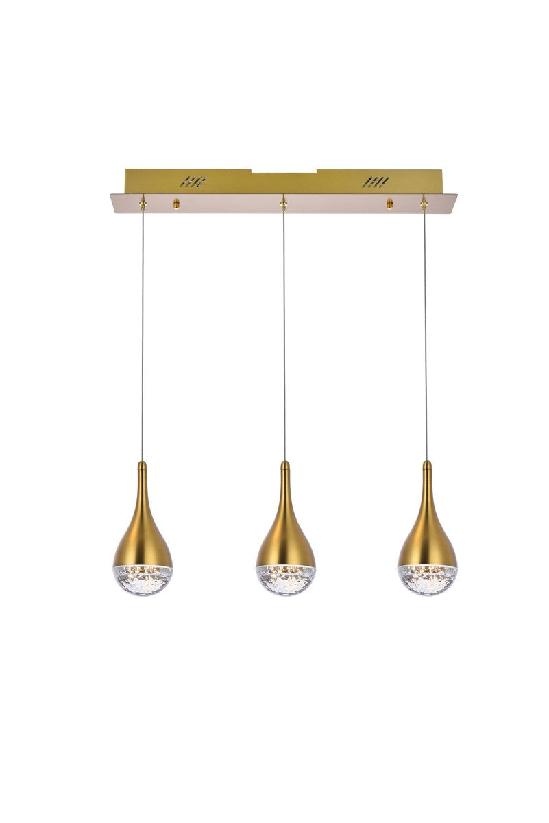 Elegant Amherst 3803D24SG Pendant Light - Satin Gold