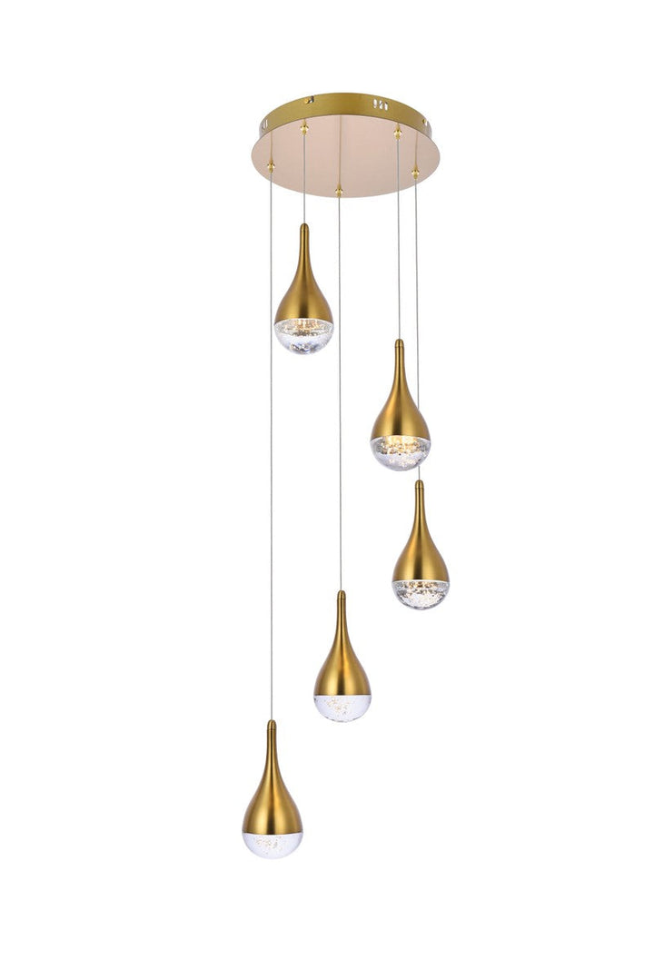 Elegant Amherst 3805D14SG Pendant Light - Satin Gold