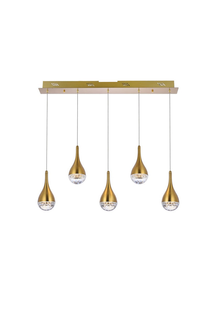 Elegant Amherst 3805D33SG Pendant Light - Satin Gold