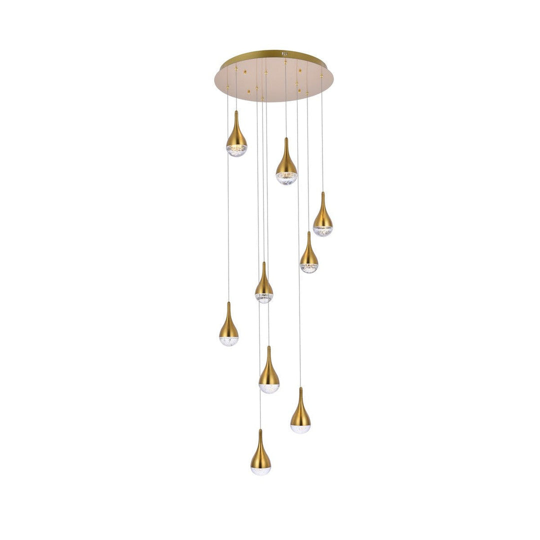 Elegant Amherst 3809D24SG Chandelier Light - Satin Gold