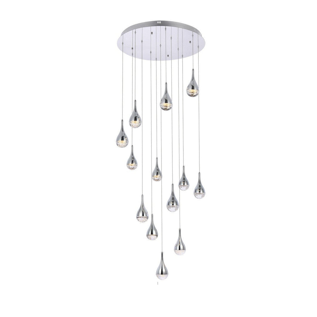 Elegant Amherst 3813D30C Chandelier Light - Chrome