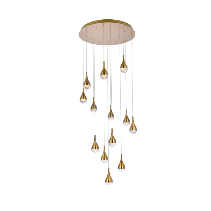 Elegant Amherst 3813D30SG Chandelier Light - Satin Gold