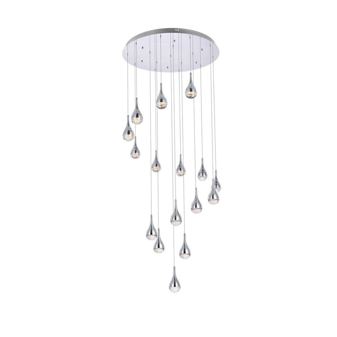 Elegant Amherst 3816D36C Chandelier Light - Chrome