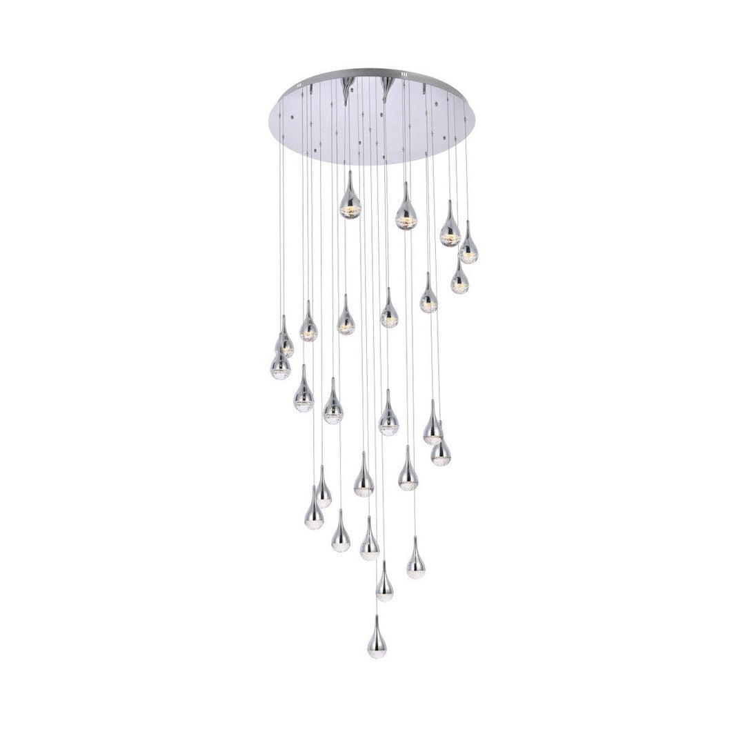 Elegant Amherst 3825D42C Chandelier Light - Chrome