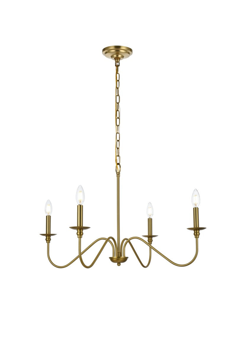 Elegant Rohan LD5006D30SG Chandelier Light - Satin Gold