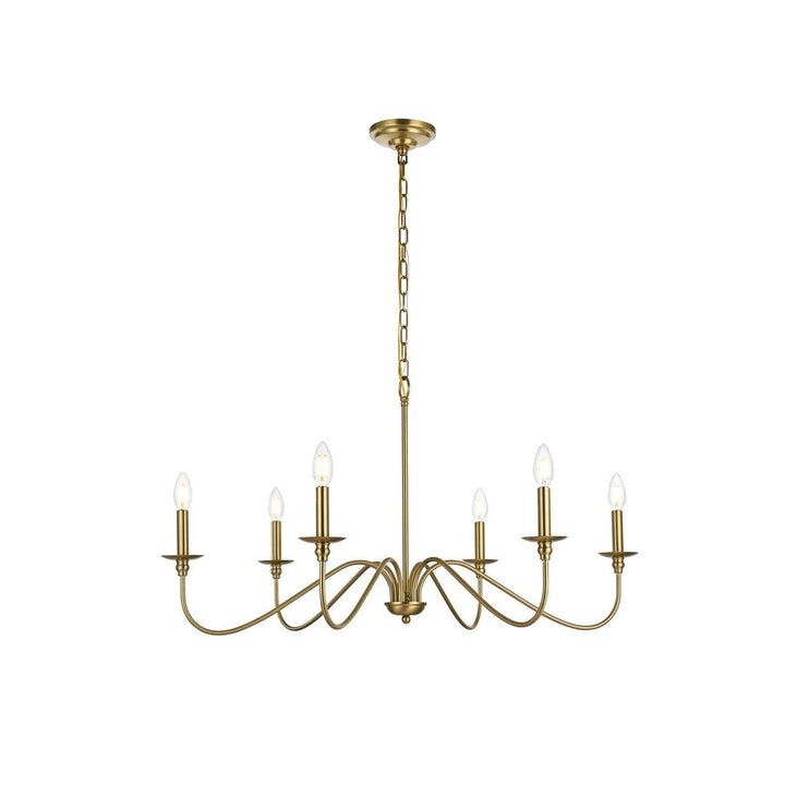 Elegant Rohan LD5006D36SG Chandelier Light - Satin Gold