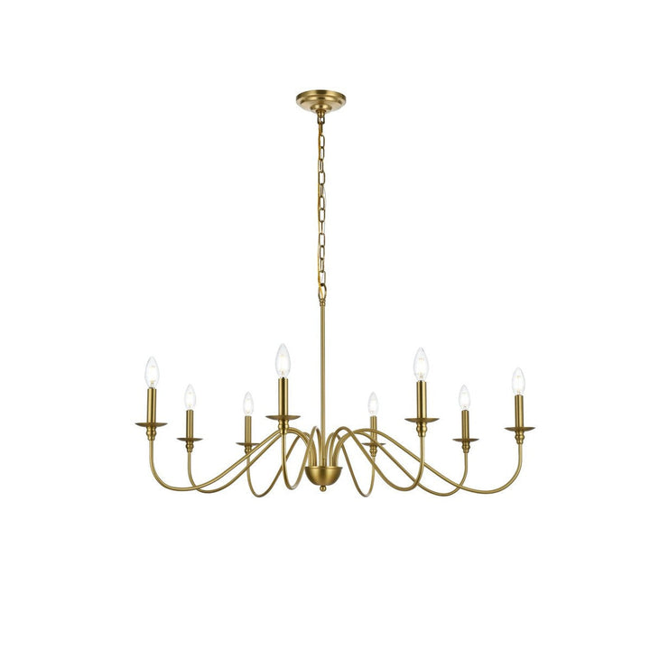 Elegant Rohan LD5006D42SG Chandelier Light - Satin Gold