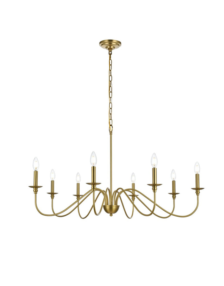 Elegant Rohan LD5006D42SG Chandelier Light - Satin Gold