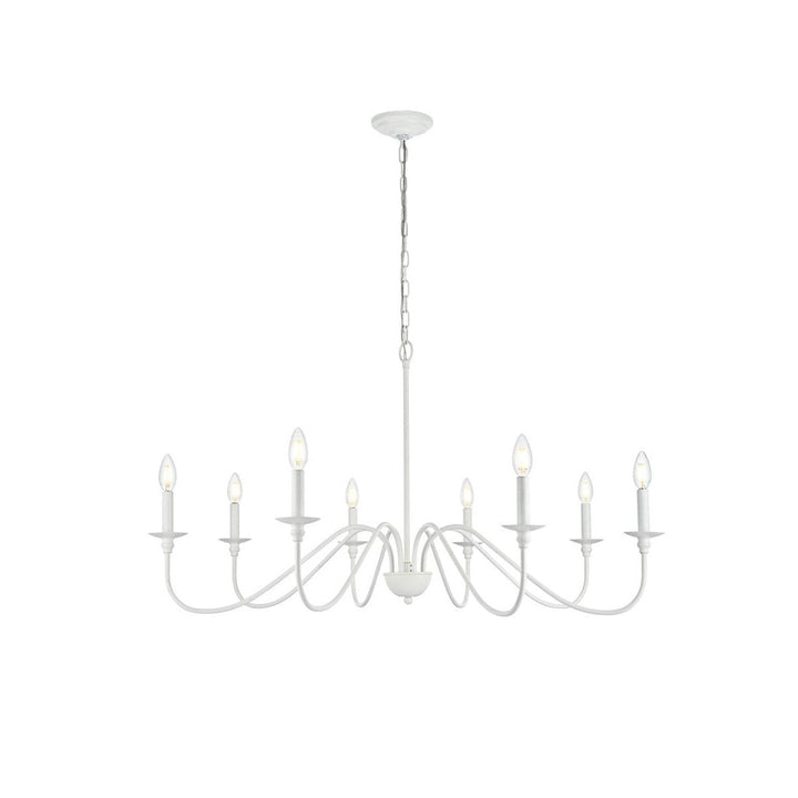 Elegant Rohan LD5006D42WH Chandelier Light - White