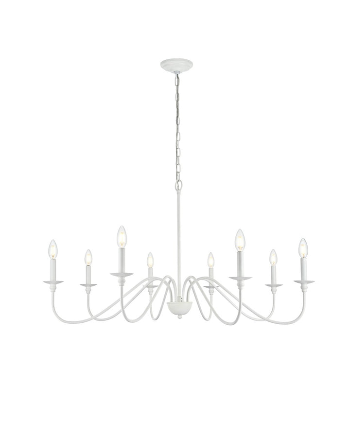 Elegant Rohan LD5006D42WH Chandelier Light - White