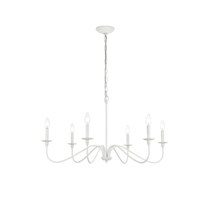 Elegant Rohan LD5056D30WH Chandelier Light - White