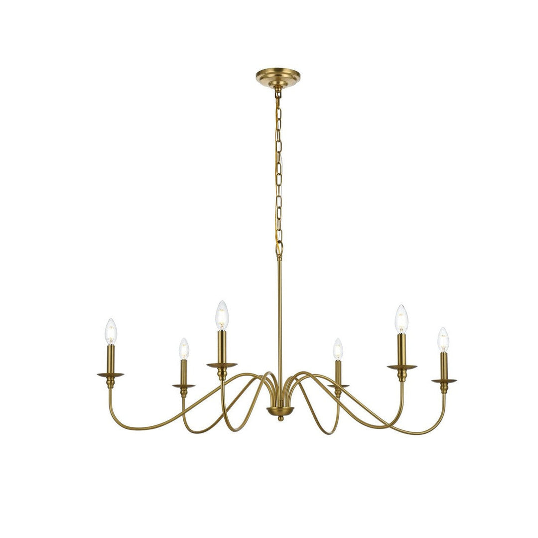 Elegant Rohan LD5056D42SG Chandelier Light - Satin Gold