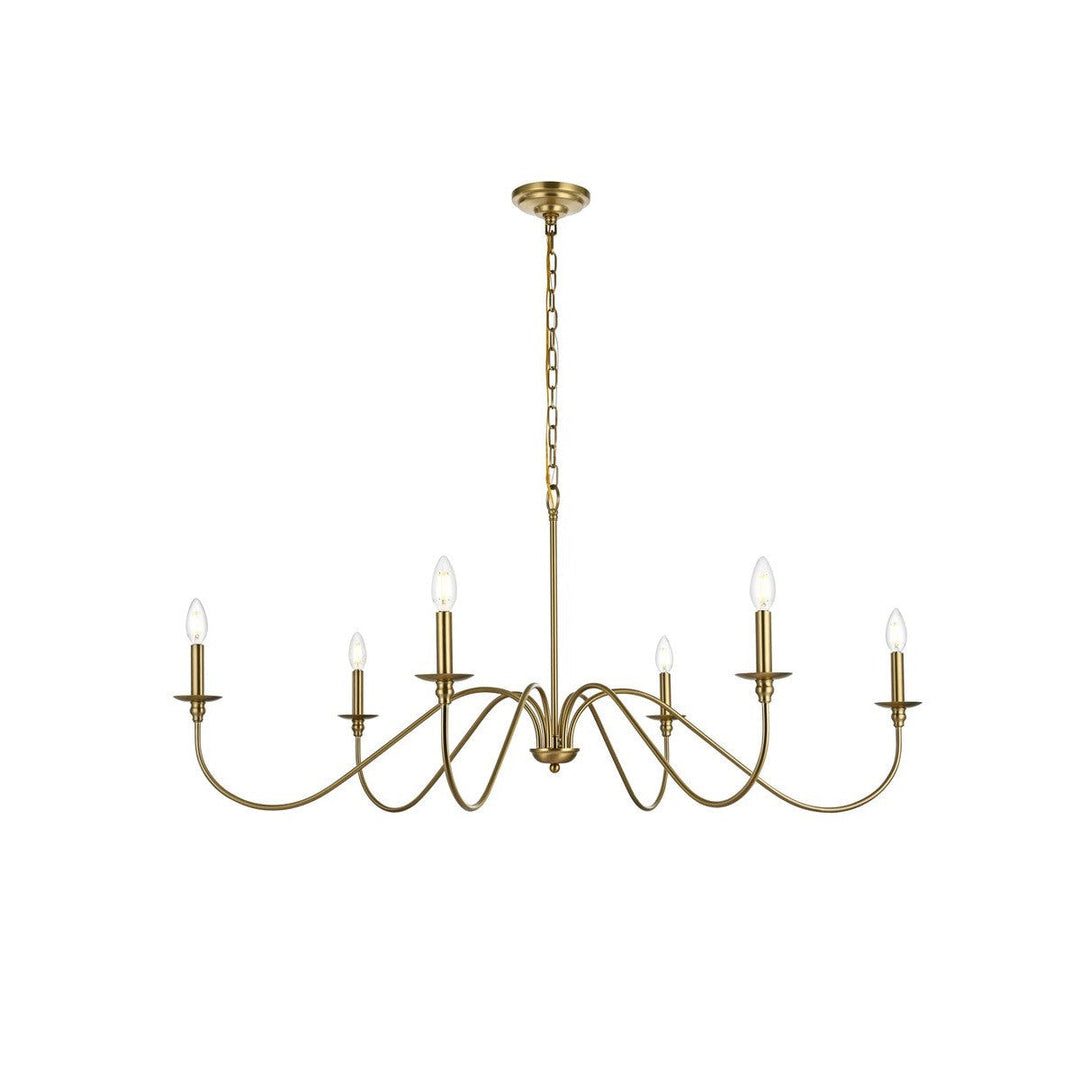 Elegant Rohan LD5056D48SG Chandelier Light - Satin Gold