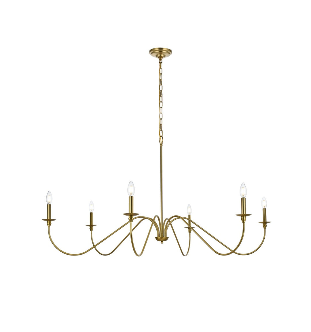 Elegant Rohan LD5056D54SG Chandelier Light - Satin Gold