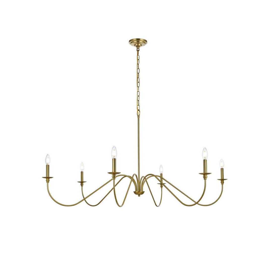 Elegant Rohan LD5056D54SG Chandelier Light - Satin Gold