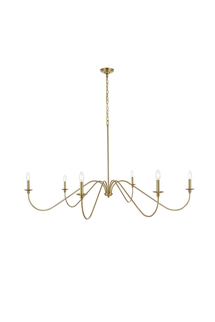 Elegant Rohan LD5056D60SG Chandelier Light - Satin Gold