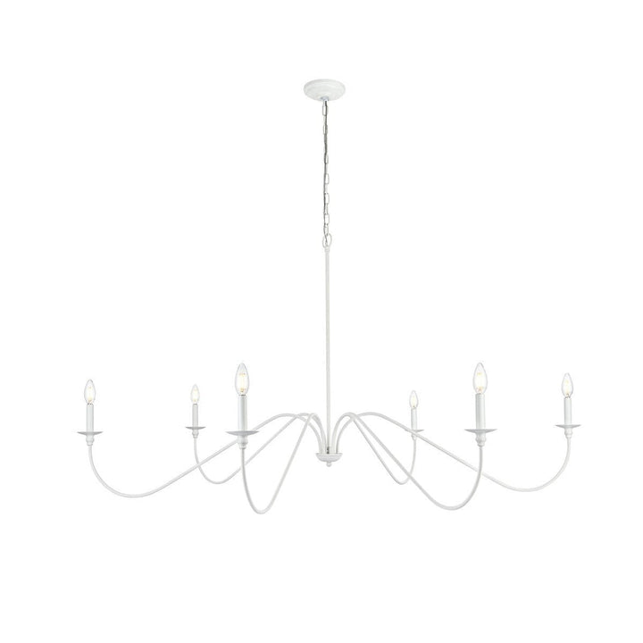 Elegant Rohan LD5056D60WH Chandelier Light - White