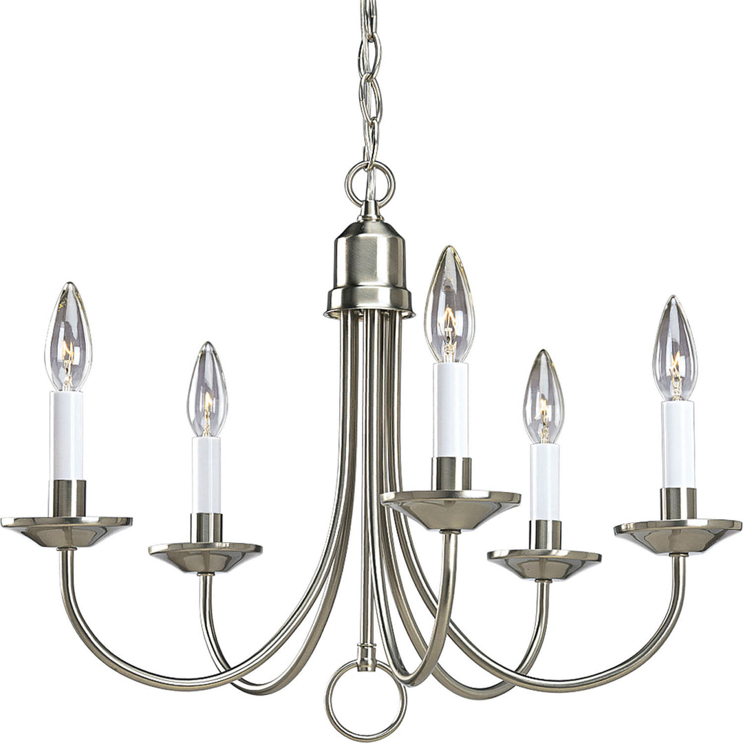 Progress Five Light P4008-09 Chandelier Light - Brushed Nickel