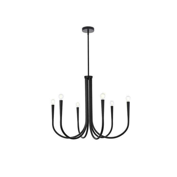 Elegant Layne LD722D30BK Chandelier Light - Black