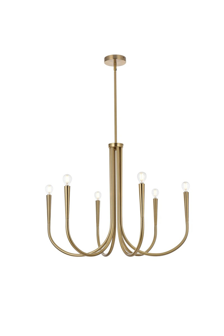 Elegant Layne LD722D30SG Chandelier Light - Gold