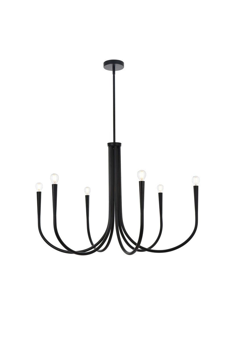 Elegant Layne LD722D36BK Chandelier Light - Black