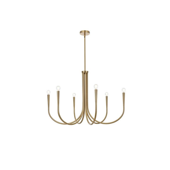 Elegant Layne LD722D36SG Chandelier Light - Gold