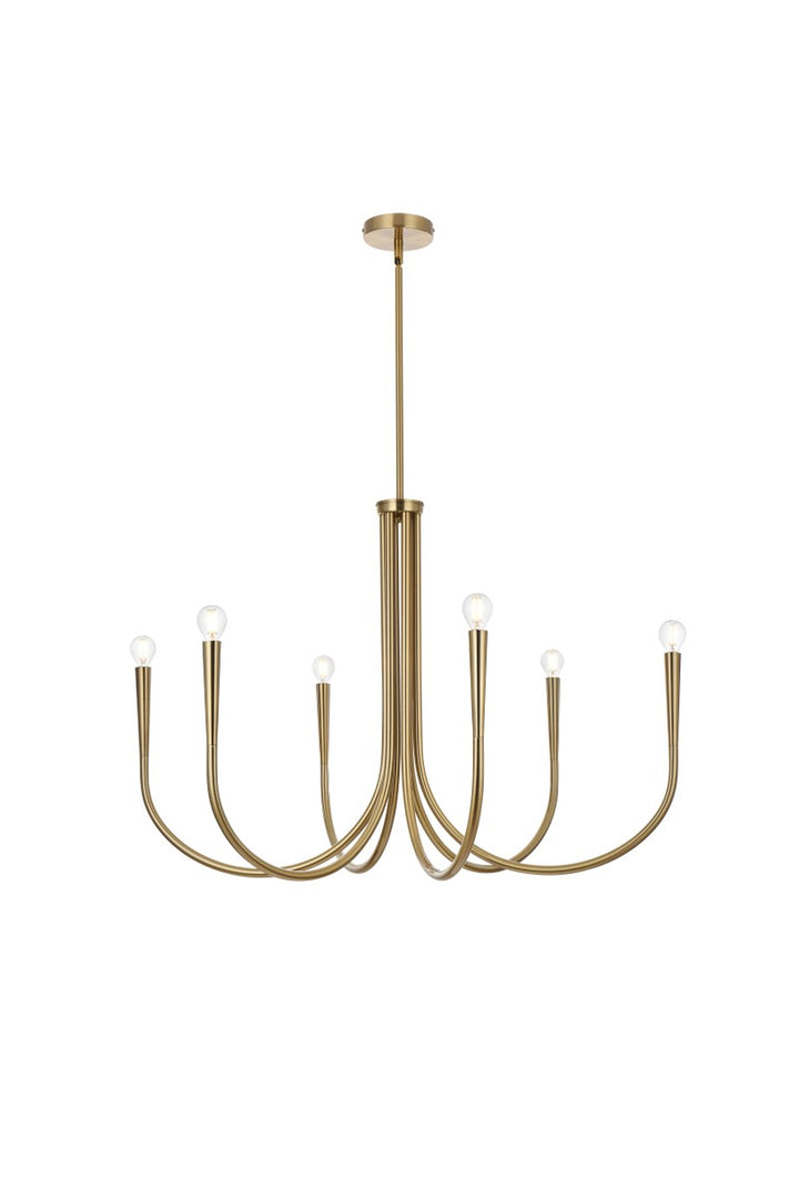 Elegant Layne LD722D36SG Chandelier Light - Gold