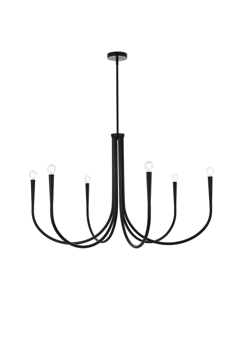 Elegant Layne LD722D42BK Chandelier Light - Black