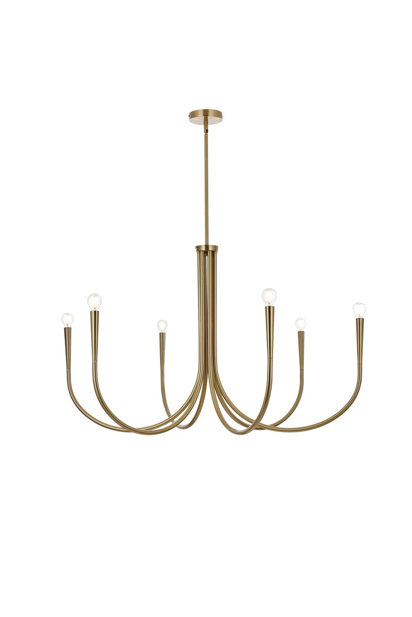 Elegant Layne LD722D42SG Chandelier Light - Gold