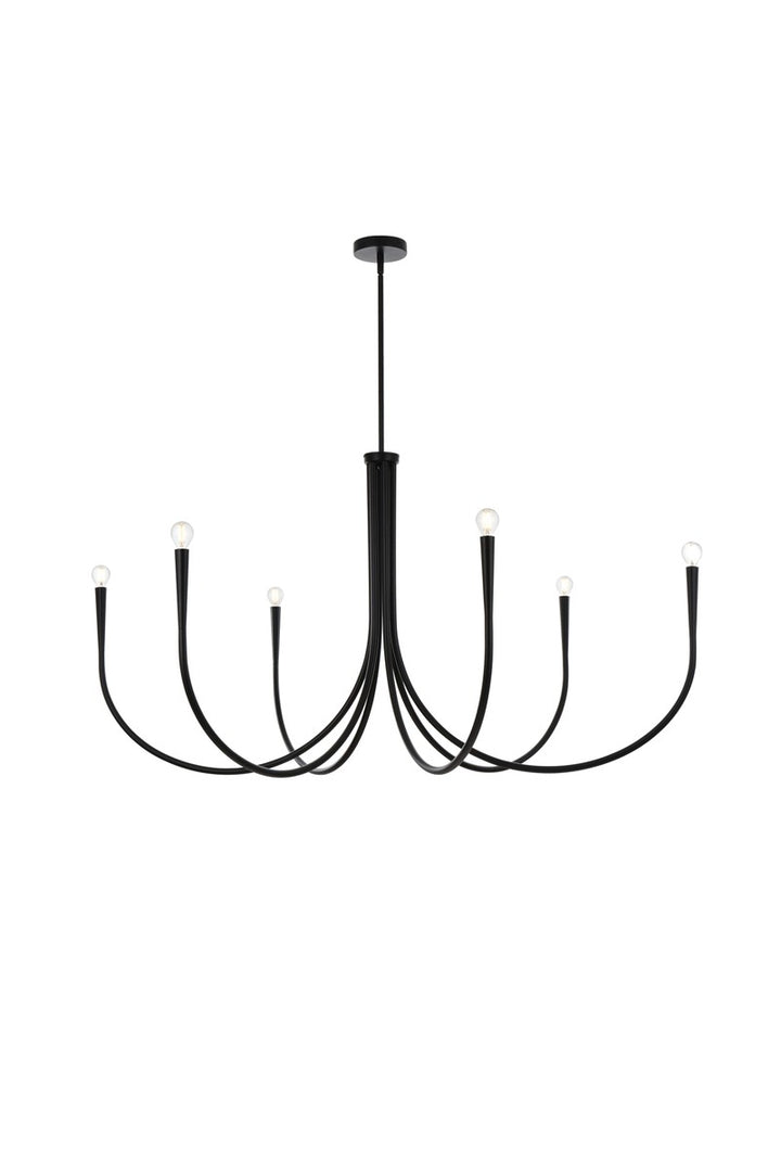 Elegant Layne LD722D50BK Chandelier Light - Black