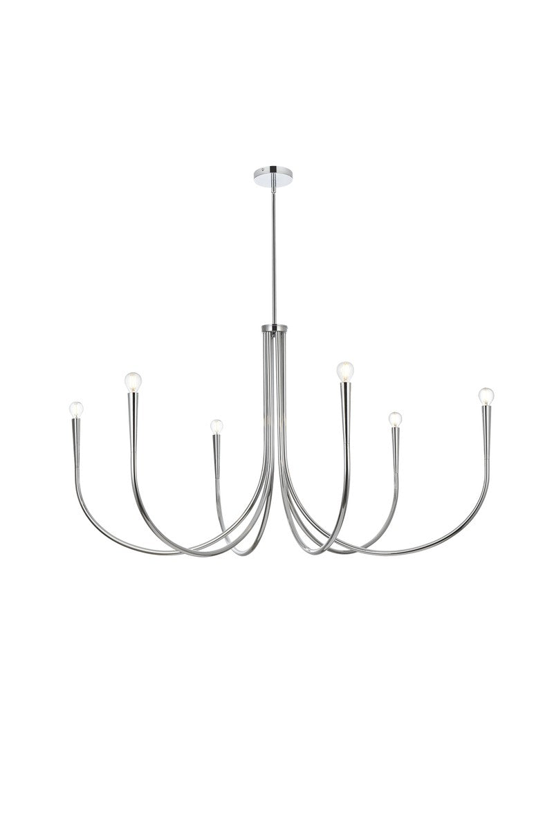 Elegant Layne LD722D50C Chandelier Light - Chrome