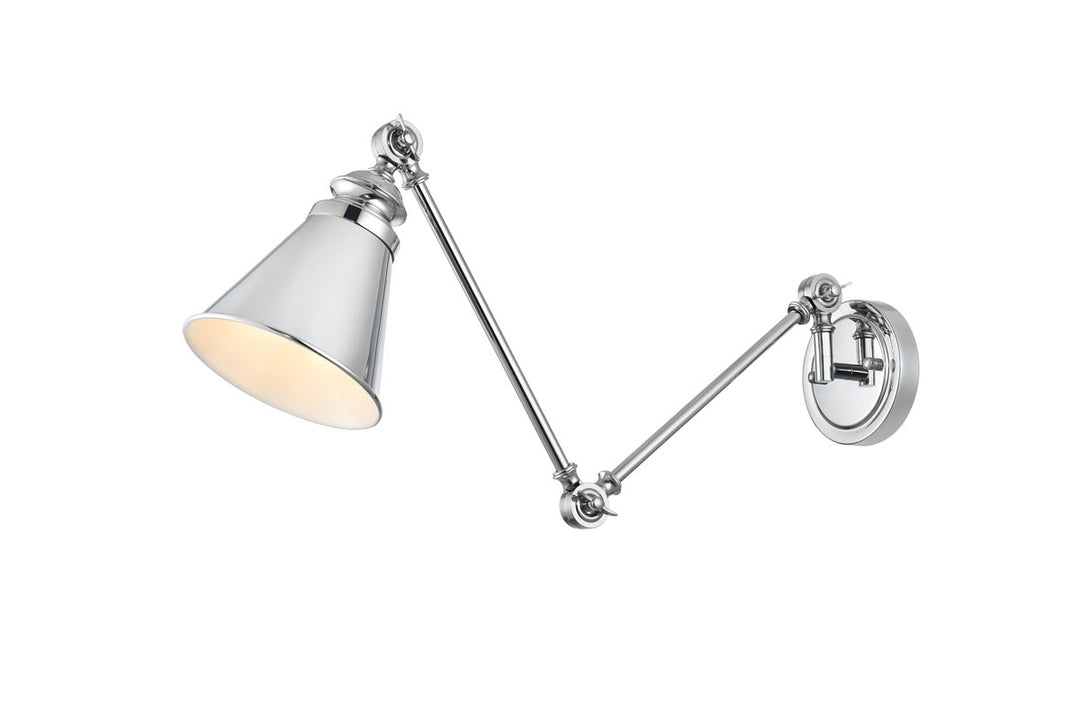 Elegant Ledger LD7323W6CH Wall Sconce Light - Chrome