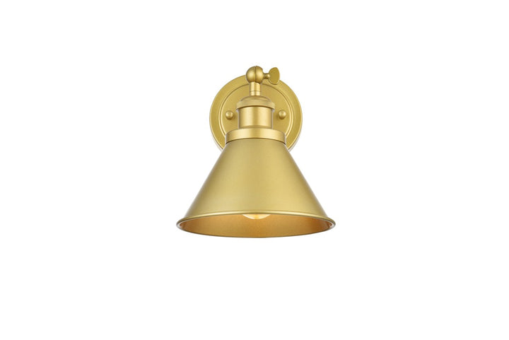 Elegant Bentley LD7324W7BRA Bath Vanity Light 7 in. wide - Brass