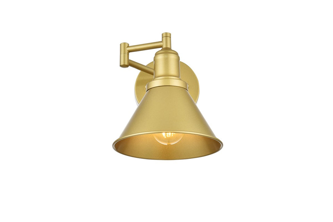 Elegant Judson LD7326W7BRA Wall Sconce Light - Brass