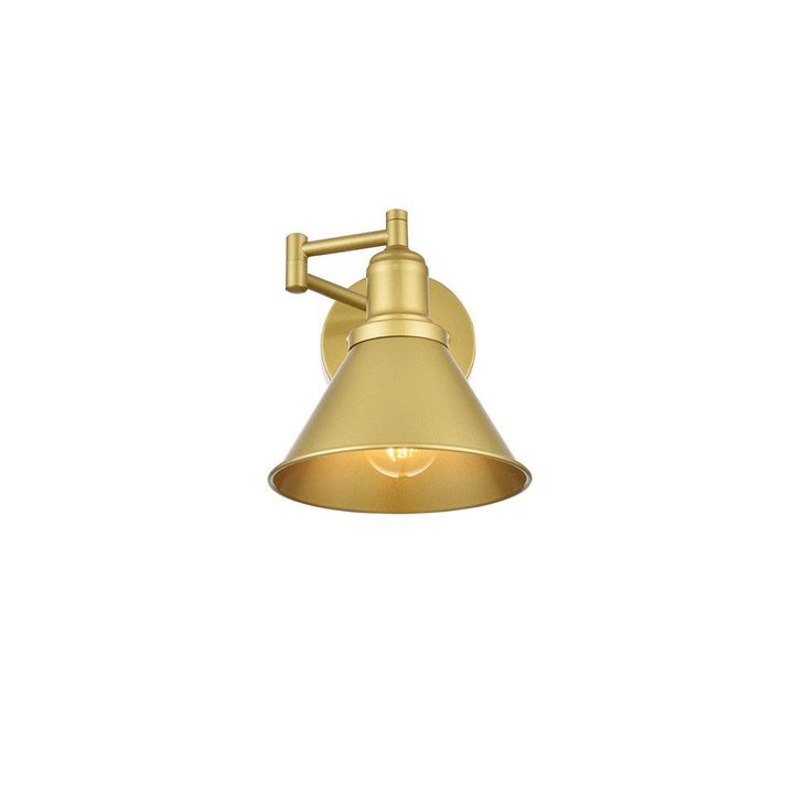 Elegant Judson LD7326W7BRA Wall Sconce Light - Brass