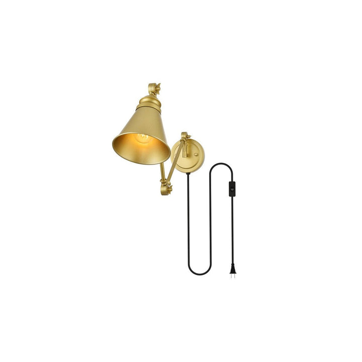 Elegant Van LD7328W6BRA Wall Sconce Light - Brass