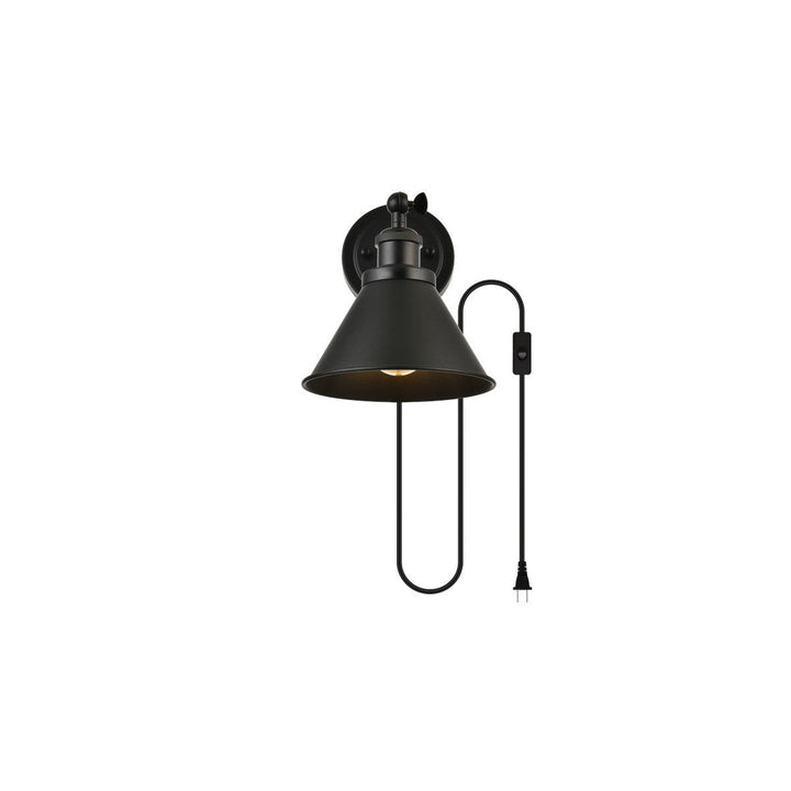 Elegant Blaise LD7329W7BLK Wall Sconce Light - Black