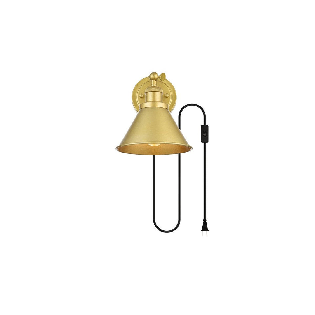 Elegant Blaise LD7329W7BRA Wall Sconce Light - Brass