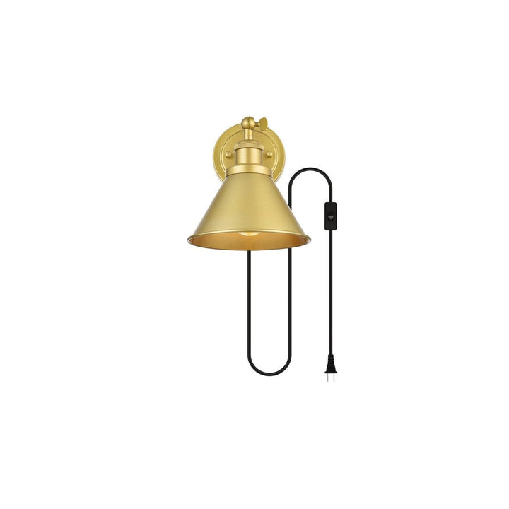 Elegant Blaise LD7329W7BRA Wall Sconce Light - Brass