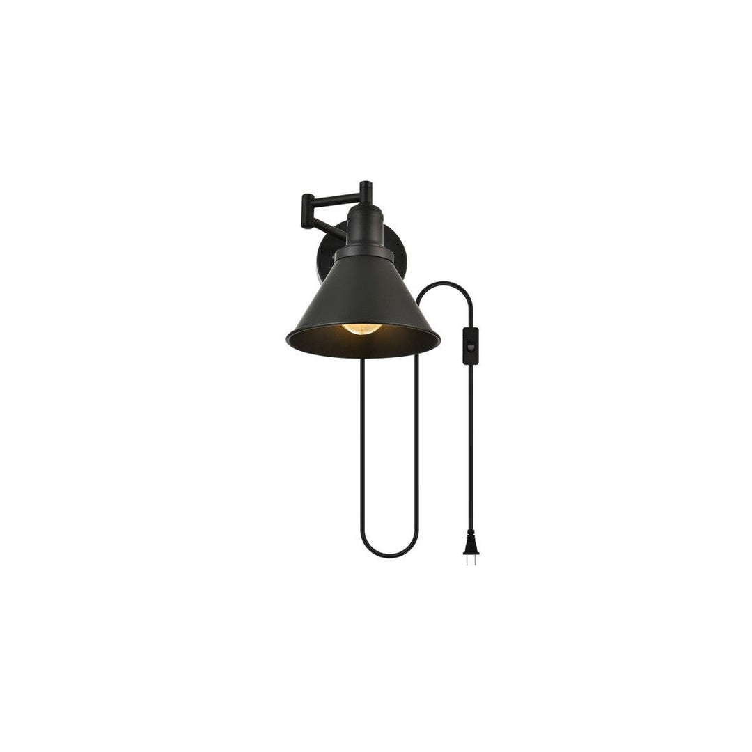 Elegant Jair LD7331W7BLK Wall Sconce Light - Black