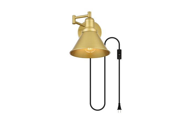 Elegant Jair LD7331W7BRA Wall Sconce Light - Brass